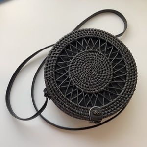 👛Black Straw Crossbody Bag 👛